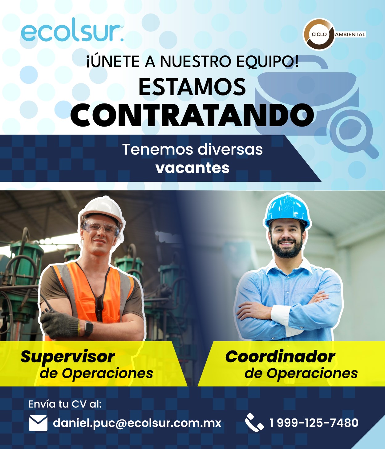 Supervisor y coordinador de OPERACIONES